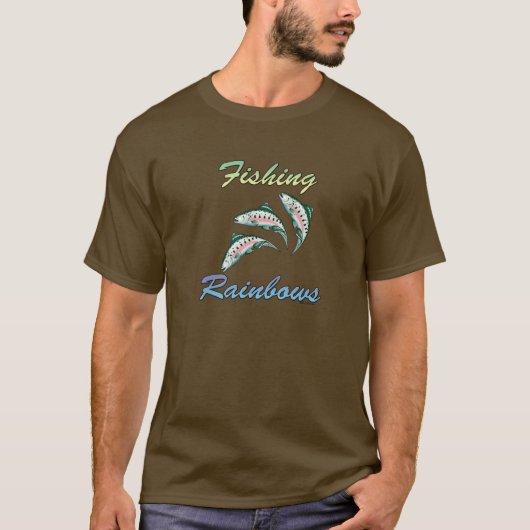Regenbogen Fischen Regenbogenforelle T-Shirt (Vorderseite)