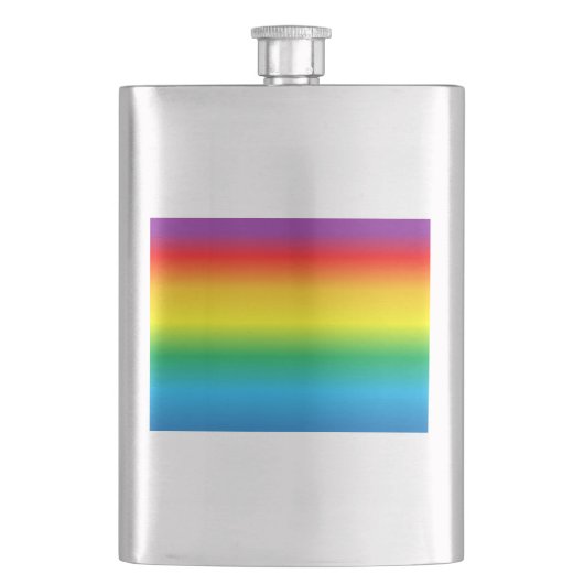 Regenbogen- Flachmann (Vorderseite)