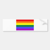 Regenbogen-Flagge Autoaufkleber (Vorne)