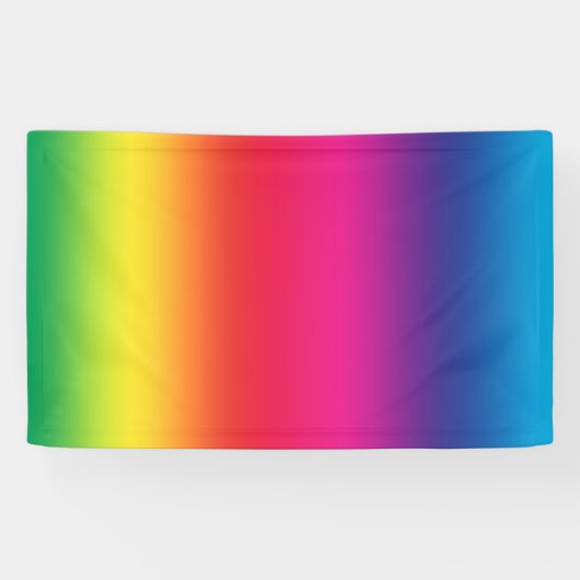Regenbogen-Flagge Banner (Horizontal)