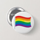 Regenbogen-Flagge Button (Vorne & Hinten)