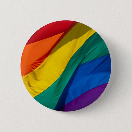 Regenbogen-Flagge Button (Vorderseite)
