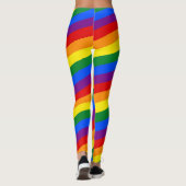 REGENBOGEN-FLAGGE FÄRBT Streifen + Ihre Ideen Leggings (Rückseite)