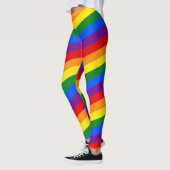 REGENBOGEN-FLAGGE FÄRBT Streifen + Ihre Ideen Leggings (Links)