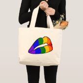 REGENBOGEN-FLAGGE JUMBO STOFFBEUTEL (Vorderseite (Produkt))