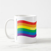 Regenbogen-Flagge Kaffeetasse (Links)