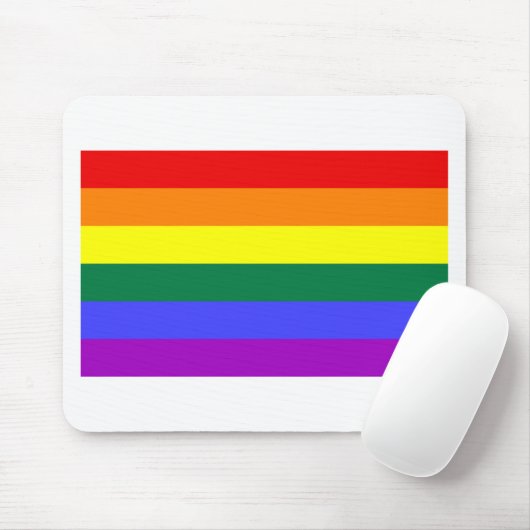Regenbogen-Flagge Mousepad (Mit Mouse)