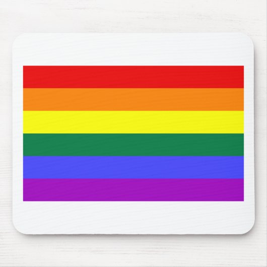 Regenbogen-Flagge Mousepad (Vorne)