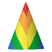 Regenbogen-Flagge Partyhütchen (Rückseite)