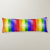 Regenbogen-Flagge Seitenschläferkissen (Rückseite)