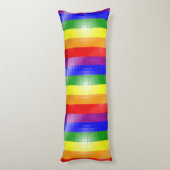 Regenbogen-Flagge Seitenschläferkissen (Rückseite (Vertikal))