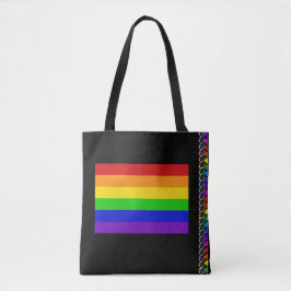 Regenbogen-Flagge STOLZ LGBT Tasche