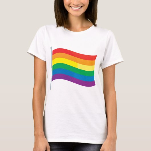 Regenbogen-Flagge T-Shirt (Vorderseite)