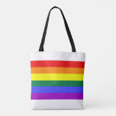 Regenbogen Flagge Tasche (Rückseite)