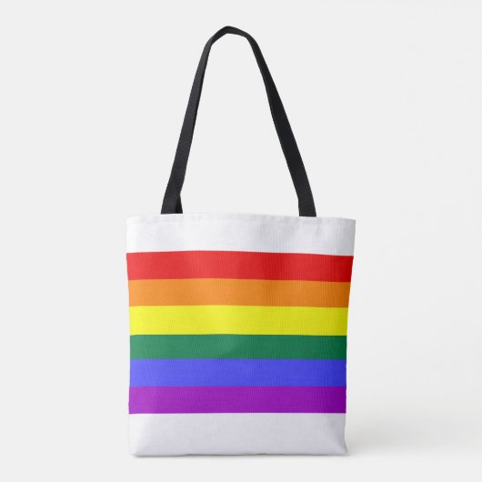 Regenbogen Flagge Tasche (Rückseite)