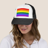 Regenbogen-Flagge Truckerkappe (Beispiel)
