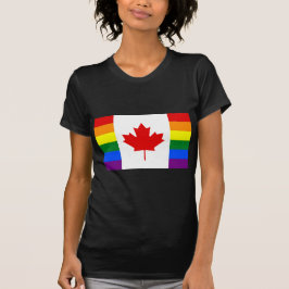 Regenbogen-Flagge von Kanada T-Shirt