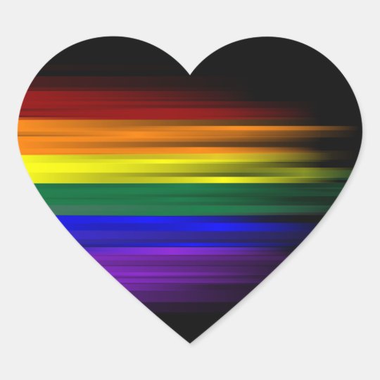 Regenbogen Flaggen Aufkleber Blatt Herz Herz Aufkleber Zazzle De
