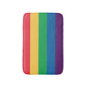 Regenbogen-Flaggen-Badezimmer-Matte Badematte (Vorderseite Vertikal)