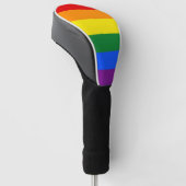 REGENBOGEN-FLAGGEN-FARBEN + Ihre Ideen Golf Headcover (angewinkelt)