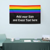 REGENBOGEN-FLAGGEN-FARBEN/LGBT + Ihre Ideen Banner (Messeveranstaltung)