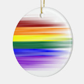 Regenbogen-Flaggen-Keramik-Verzierungen Keramik Ornament (Links)