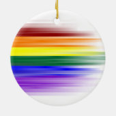 Regenbogen-Flaggen-Keramik-Verzierungen Keramik Ornament (Hinten)