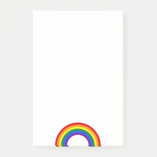 REGENBOGEN-FLAGGEN-KNOPF + dein Zeichen oder Monog Post-it Klebezettel (Vorderseite)