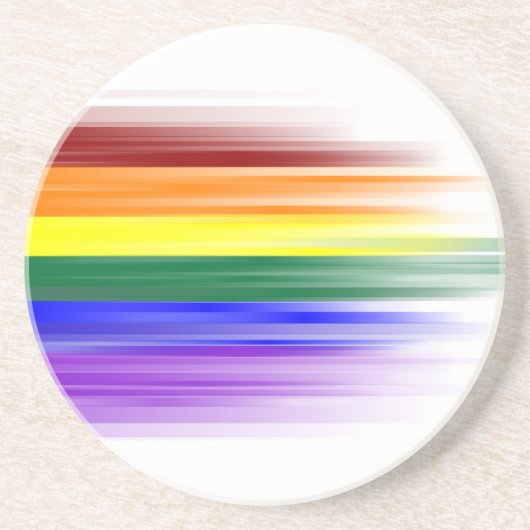 Regenbogen-Flaggen-Sandstein-Untersetzer Getränkeuntersetzer (Vorne)