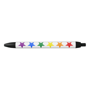 REGENBOGEN-FLAGGEN-STERNE + Ihre Ideen Kugelschreiber