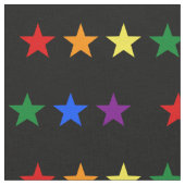 REGENBOGEN-FLAGGEN-STERNE + Ihre Ideen Stoff (Nahaufnahme)