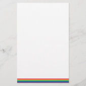 Regenbogen-Flaggen-Stolz-Briefpapier Briefpapier (Vorderseite)