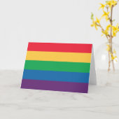 Regenbogen-Flaggen-Stolz-Gruß-Karte - löschen Sie Karte (Gelbe Blume)