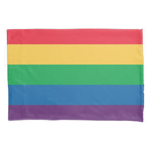 Regenbogen-Flaggen-Stolz-Kissen-Kasten Kissenbezug