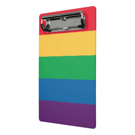 Regenbogen-Flaggen-Stolz-Klemmbrett Mini Klemmbrett (Gewinkelt2)