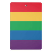 Regenbogen-Flaggen-Stolz-Klemmbrett Mini Klemmbrett (Rückseite)