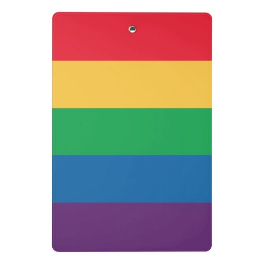 Regenbogen-Flaggen-Stolz-Klemmbrett Mini Klemmbrett (Rückseite)