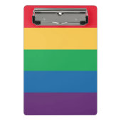 Regenbogen-Flaggen-Stolz-Klemmbrett Mini Klemmbrett (Vorderseite)