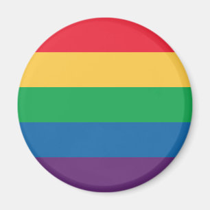 Regenbogen-Flaggen-Stolz-Knopf-Magnet Magnet