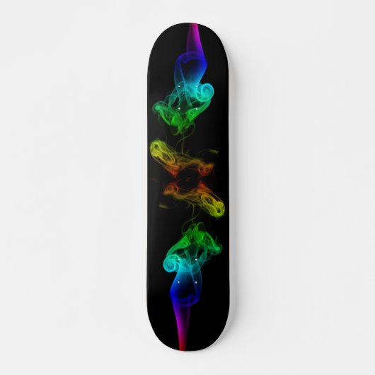 Regenbogen-Flamme Skateboard (Vorne)