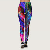 Regenbogen-Flammen-Leggings Leggings (Rückseite)