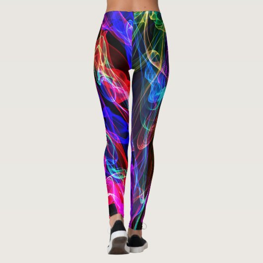 Regenbogen-Flammen-Leggings Leggings (Rückseite)