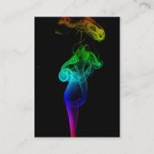 Regenbogen-Flammen-Visitenkarte Visitenkarte (Rückseite)