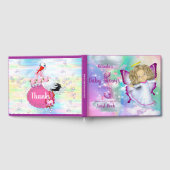 Regenbögen, flauschige Wolken & Butterfly Baby Gir Gästebuch (Voll)