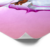 Regenbögen, flauschige Wolken & Butterfly Baby Gir Poster (Ecke)