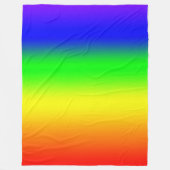 Regenbogen Fleecedecke (Vorderseite)