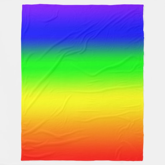 Regenbogen Fleecedecke (Vorderseite)
