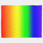Regenbogen Fleecedecke (Vorderseite (Horizontal))