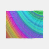 Regenbogen Fleecedecke (Vorderseite (Horizontal))