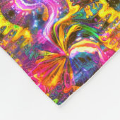 Regenbogen Fleecedecke (Ecke)